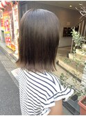 30代40代ヘア/大人ヘア/ボブ/オリーブベージュ/ブリーチなし