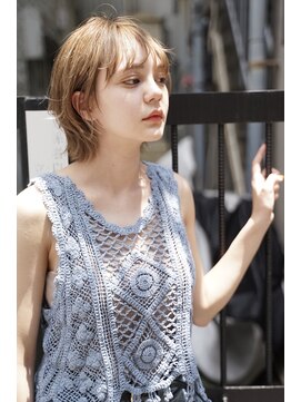 カライングドゥ(ing deux) 大人可愛い20代30代40代黒髪前下がりショートボブ丸みショート◎