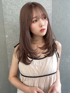 ロンドウル 熊本(Lond ulu) ミディアムレイヤー×ケアブリーチ