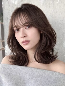 ロビー 表参道(ROBBY) 結べるレイヤーカット/大人ミディアムヘア/顔周り/30代40代50代