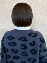 プリモ ココ 鍋島店(Primo coco.)&nbsp;ショートボブ 髪質改善 透明感カラー アッシュブラウン 艶髪