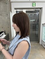 ディジョン 自由ヶ丘(Dijon)&nbsp;韓国顔まわりレイヤーカットグレージュオリーブベージュブラウン