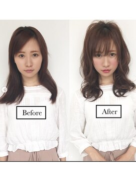 エル(LE) 6/8newopen!ひし形シルエットグレージュエアリーミディアム