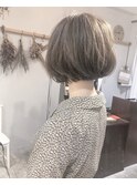【Marl】フォギーアッシュカラーのふんわりボブ♪