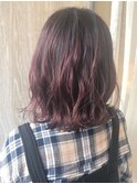 ピンクバレイヤージュ×波巻き_TREAT妙典