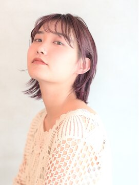 ザジヘアー(ZAZIE hair) 【外ハネボブ】シースルーバングボブ