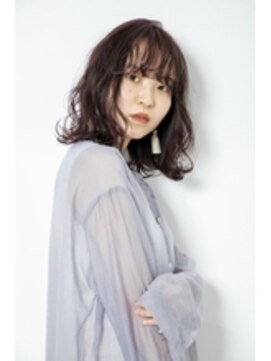 アンジュール 荒田店(UNJOUR.) ピンクバイオレット×ゆるふわミディ/30代40代50代