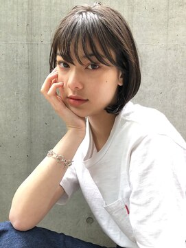 ヘアサロンエム 渋谷店(HAIR SALON M) クールショート/ボブルフ/ピンクベージュ/シルバーカラー