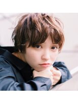 ミットバイツリー 新宿南口(mit by tree)&nbsp;大人ガーリーメッシュカラーニュアンスカールショートボブ