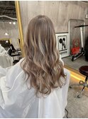 【MIRAC町田店河原崎】アッシュベージュロングスタイル