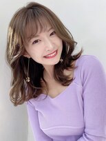【HONEY 渋谷】あざとカワイイレイヤーミディ×フォギーベージュ