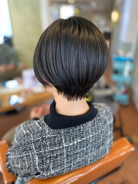 ルピック(Lepic by chiffon) 小顔ショート×アッシュブラック　[30代40代50代]