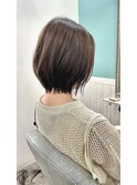 大人可愛い30代40代50ショートボブショート丸みショート
