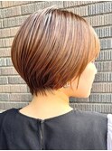 30代40代大人女性/前髪ありショートボブ/ショートヘア/髪質改善