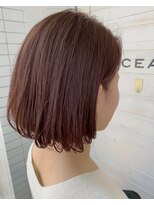 オーシャン(Ocean)&nbsp;[OCEAN Hair&Life藤原純]ピンクベージュカラー/シンプルボブ☆