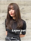 レイヤーカット　レイヤーロング