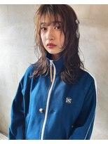 サンプラス(san+)&nbsp;【柏原良亮】ミディアムパーマ×ナチュラルレイヤー