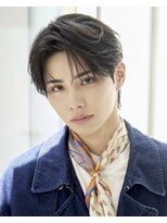 オーシャントーキョー 渋谷神南(OCEAN TOKYO)&nbsp;韓国ヘアカルマパーマカルマバングセンターパート黒髪ウルフ