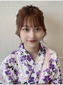 ★結婚式お呼ばれドレスヘア編み込みポニーテールアップスタイル