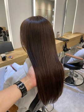 ジーナ 船橋(Zina) 髪質改善*ロングレイヤーグレーベージュ*美髪【Zina船橋】