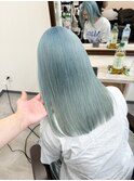 ボブルフ/ネビージュ/小顔/ワンレン/スモーキーアッシュ[渋谷駅]