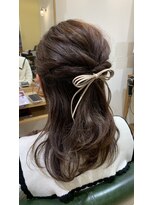 美容室 アイディー i-dee ハーフアップヘアセット