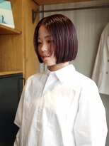 ネロ ヘアサロン 渋谷(NERO HAIR SALON) 【倉畑果歩】ブリーチなしカラー◎チェリーレッド×ボブ