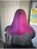 ツートーンカラーハイトーン艶髪