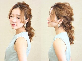 ソース ヘア アトリエ 京橋(Source hair atelier)の写真/◆プチプラ価格【ヘアセット¥3600】結婚式・二次会…おまかせでも可愛いStyleと崩れにくさが人気の秘訣♪