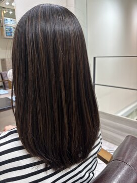 アオ(a-o) 髪質改善縮毛矯正+ウィービングカラー