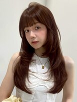 ノイ 銀座(noi)&nbsp;顔周りレイヤーカットロングレイヤーボブ韓国ヘアハッシュカット