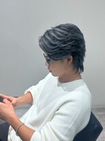 ジェントル(GENTLE)&nbsp;メンズハイライトメッシュセンターパート