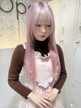 ☆透明感最強!ホワイトピンク×インナーカラー