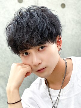 エルマーク 梅田(L-MARK) 波巻きスパイラル/men's/ツイストスパイラル/メンズパーマ/学割
