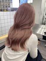 サンクプロジェクト(cinq PROJECT)&nbsp;ピンクミルクティーグレーブラウンベージュ顔周りレイヤーカット