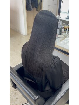 アジールヘア 東上野店(agir hair) ダークグレージュ×美髪縮毛矯正ナチュラルストレート 上野縮毛