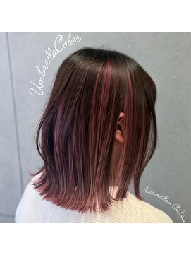 ヘアメロウ ココ(hair mellow CoCo...) アンブレラカラー×切りっぱなしボブ
