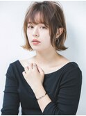 ミルクティーブロンド/デジタルパーマ/ダークブルー[池袋]