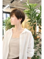 ユートラクト 守口竜田通り店(U-tract)&nbsp;★”アディクシーカラー”カーキベージュｘショートマッシュ