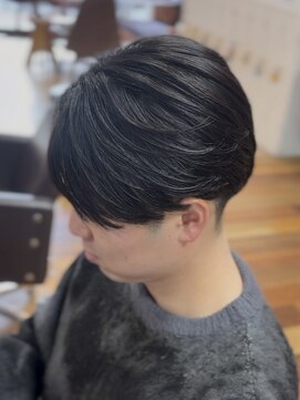 バロンドール 金沢文庫(Ballon d'or) メンズ曲がる縮毛矯正/センターパート曲がる縮毛矯正/ニュアンス