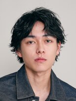 フィフス 大分(fifth)&nbsp;大分シャドウパーマメンズカットラウンドマッシュセンターパート