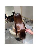 ミヨン なんば店(miyon) 韓国レイヤーカット×暗髪カラー×髪質改善