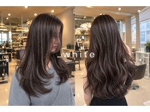 アンダーバーホワイト(_white)の雰囲気（派手すぎない細め大人ハイライトが人気◯）