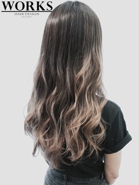 ワークス ヘアデザイン(WORKS HAIR DESIGN) 外国人風3Dカラーグラデーション