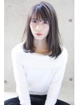 ヘアーアンドメイク シーク 吉祥寺(HAIR&MAKE SeeK)&nbsp;透明感アッシュ×ミディアムワンカール