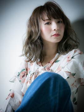 カバーヘア ブリス 川口(COVER HAIR bliss) *bliss川口*抜け感演出…無造作カールの小顔ラフミディｘ