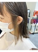 恵比寿 インナーカラー 大人韓国風 前髪カット