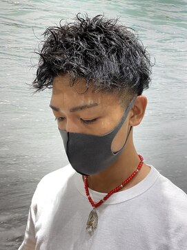 ヨシザワインク プレミアム 横浜 桜木町店(YOSHIZAWA Inc. PREMIUM) ツイストスパイラルパーマフェードツーブロックランダム無造作