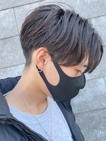 ニアウ 太田店(Niau)&nbsp;センターパートニュアンスパーマメンズカットメンズパーマ眉毛