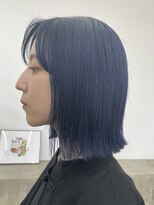 ノートエートル 西金沢(Nought etre)&nbsp;ハイトーンカラーミニボブターコイズブルー